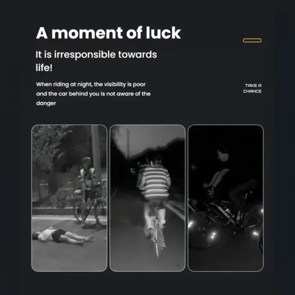 High Visibility Orange Reflective Bicycle Pendant