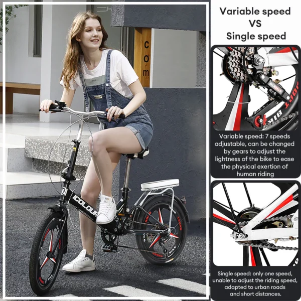 Foldable 7 Speed Adult Bike 20inch