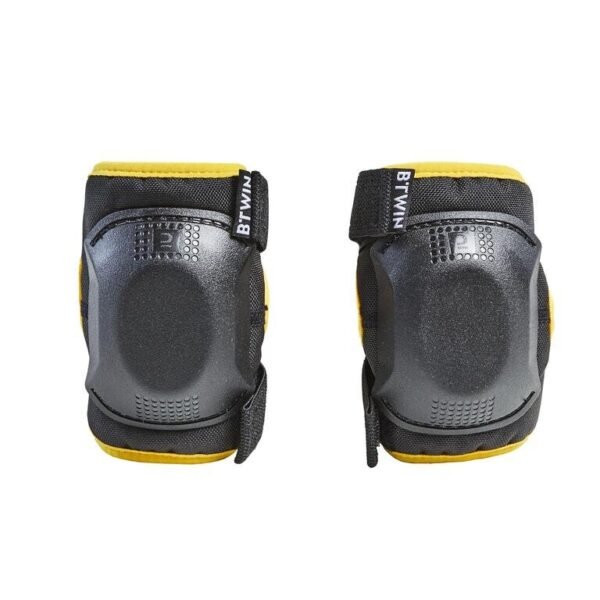 One Size Cycling Elbow and Knee Protectors Set 3-6 Years - Yellow
